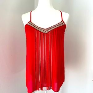 Xoxo V-Neck blouse with gorgeous beading. Size M